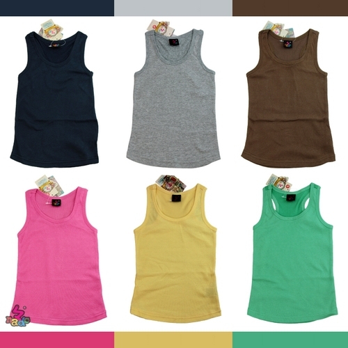 2013 Summer Brand New Kids Children Boys Girls Cotton Solid underwaist sleeveless sweater Tanks in multi colorways