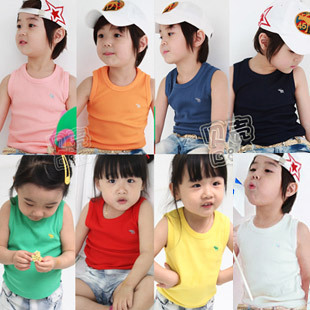 @ 2013 summer brief boys clothing girls clothing baby child T-shirt sleeveless vest tx-0914