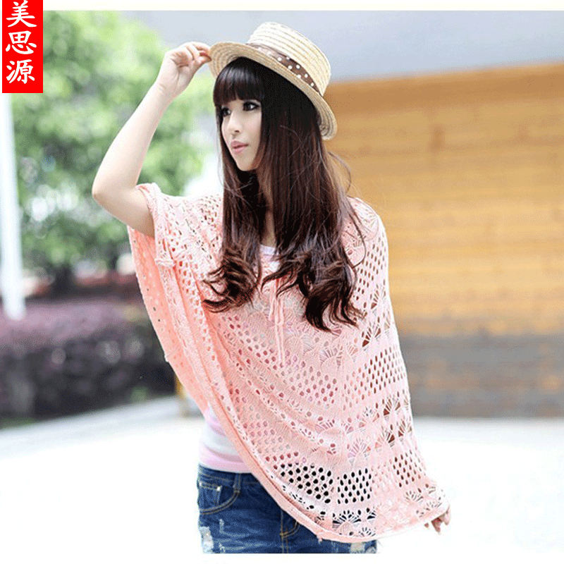 2013 summer cutout sweater shirt women's loose sweater shirt b41003