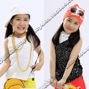 @ 2013 summer fashion paillette girls clothing baby vest tx-0293