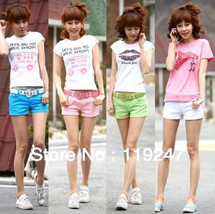 2013 Summer new style women's candy color beach shorts leisure short pants