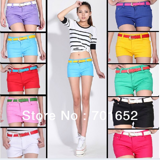 2013 SUMMER Popular womens cotton pencil short pants hot pants wholesale FREE SHIPPING