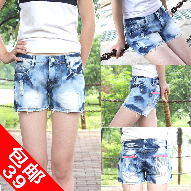 2013 summer SEMIR female denim shorts female casual loose pants