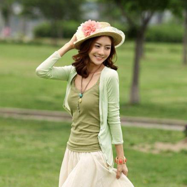 2013 summer sun protection shirt air conditioning thin outerwear fashion cardigan