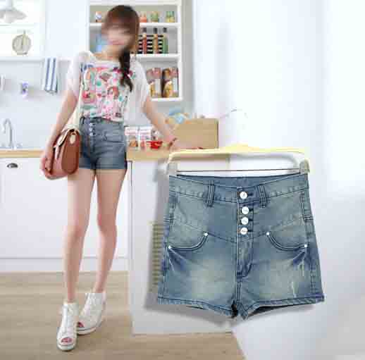 2013 summer women's a2629 fashion high waist denim shorts