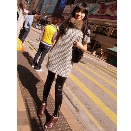 2013 summer women's faux leather slim female fashionable casual legging tights