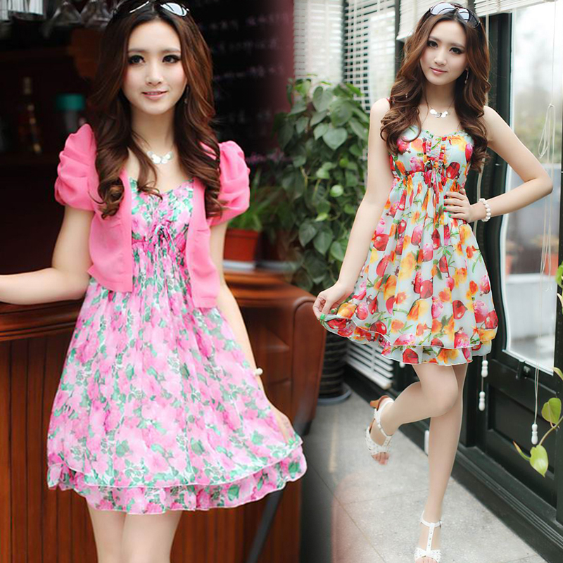 2013 summer women's short-sleeve skirt white collar dress set professional set female twinset