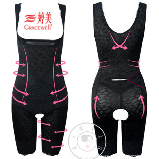 2013 Thermal seamless fat burning underwear butt-lifting one piece corset shaper Winter Brand