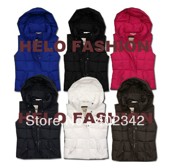 2013 Top Brand Women Leather Down Sleeveless Fashion Ladies'  Hooded Outdoor Down Vest Jacket Down-padded Casual Waistcoat HE019