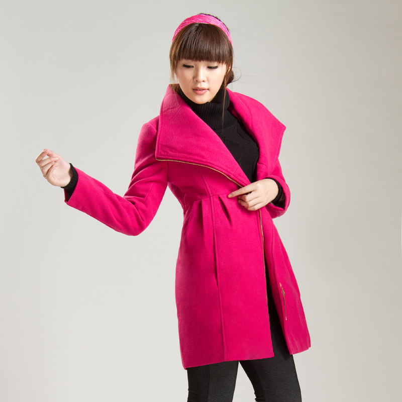 2013  top maternity clothing autumn and winter wool long-sleeve outerwear maternity wool coat