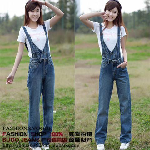 2013 two ways denim bib pants bib pants jeans pants trousers 7209