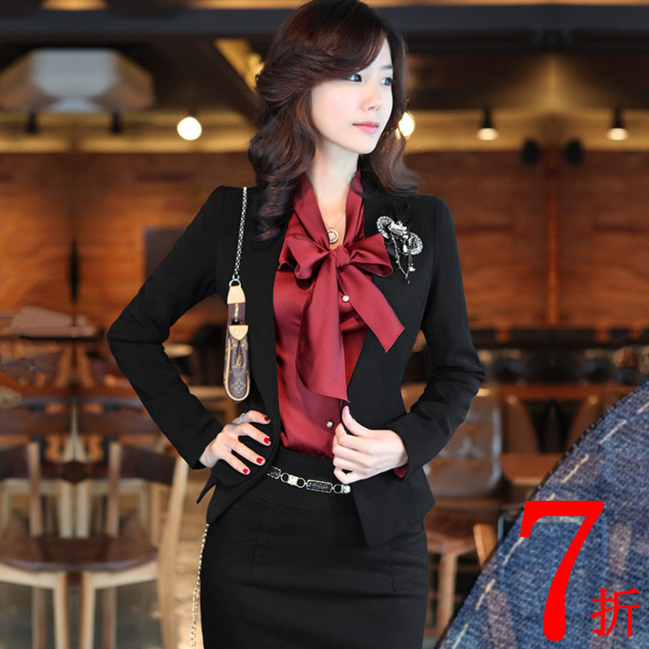 2013 uniforms ol professional set spring and autumn clothing plus size suit skirt fashion work wear