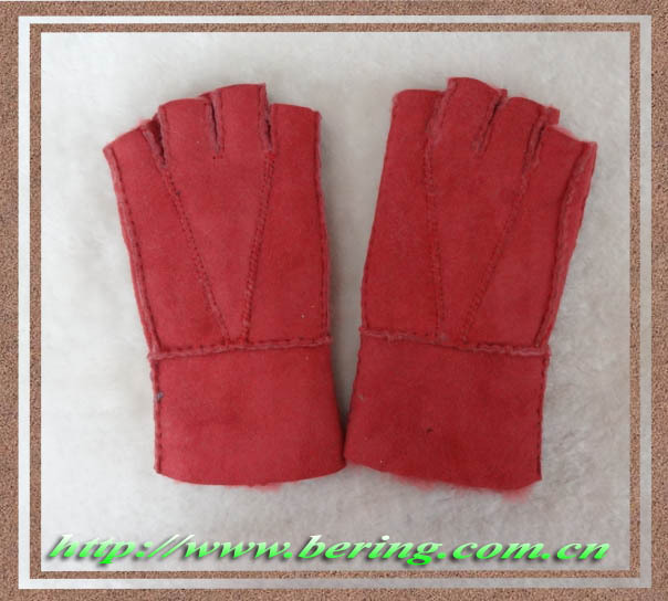 2013 Warm & Comfortable Computer Typing Geniune Leather Semi-Finger Gloves