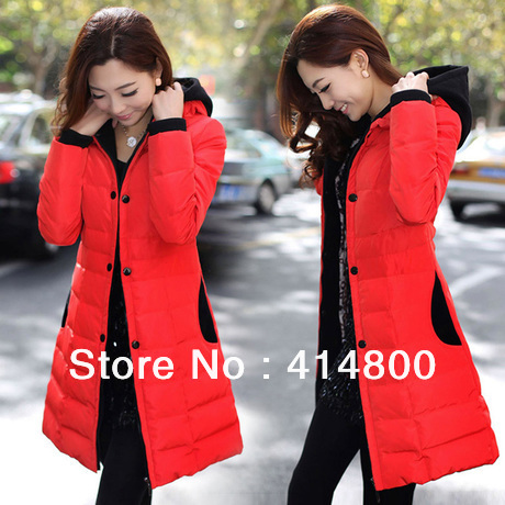 2013 Winter Classic self-cultivation in long down coats for female free shipping