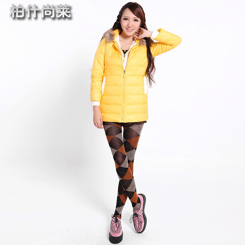 2013 winter personality fashion wool collar knitted vest thin twinset down coat female