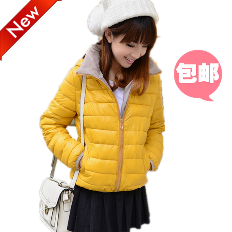 2013 winter with a hood cotton-padded jacket slim short design women's thickening wadded jacket cotton-padded jacket outerwear