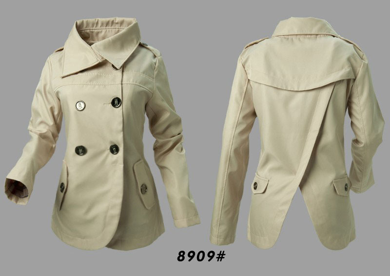 2013 Women Fashion Brand Burb New Desigual Short Style Spring Trench Coat /Double Breasted Outerwear M-XXL #8909 Free Ship