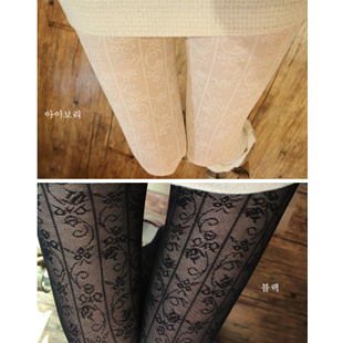 2013 women fashion elegant   sexy shorts socks bars slimming lace vintage flower pantyhose stockings