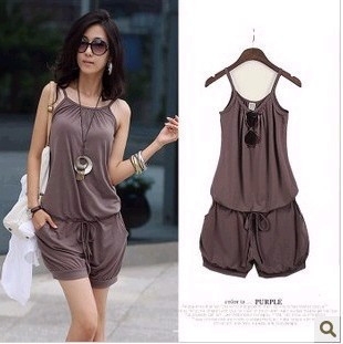 2013 Women Fashion Sexy Sleeveless Romper Strap Short Jumpsuit Casual Jump suit pants, free shipping