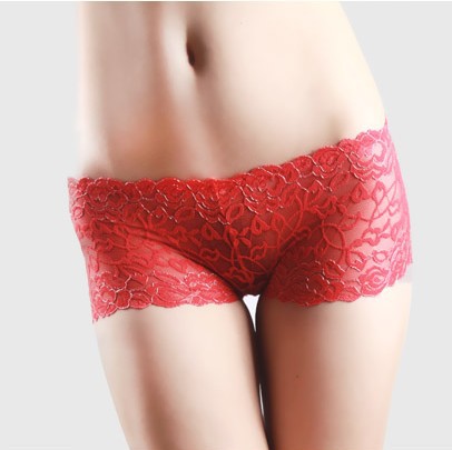 2013 women Ms. Sexy appeal hollow transparent small boxer lace underwear free shipping