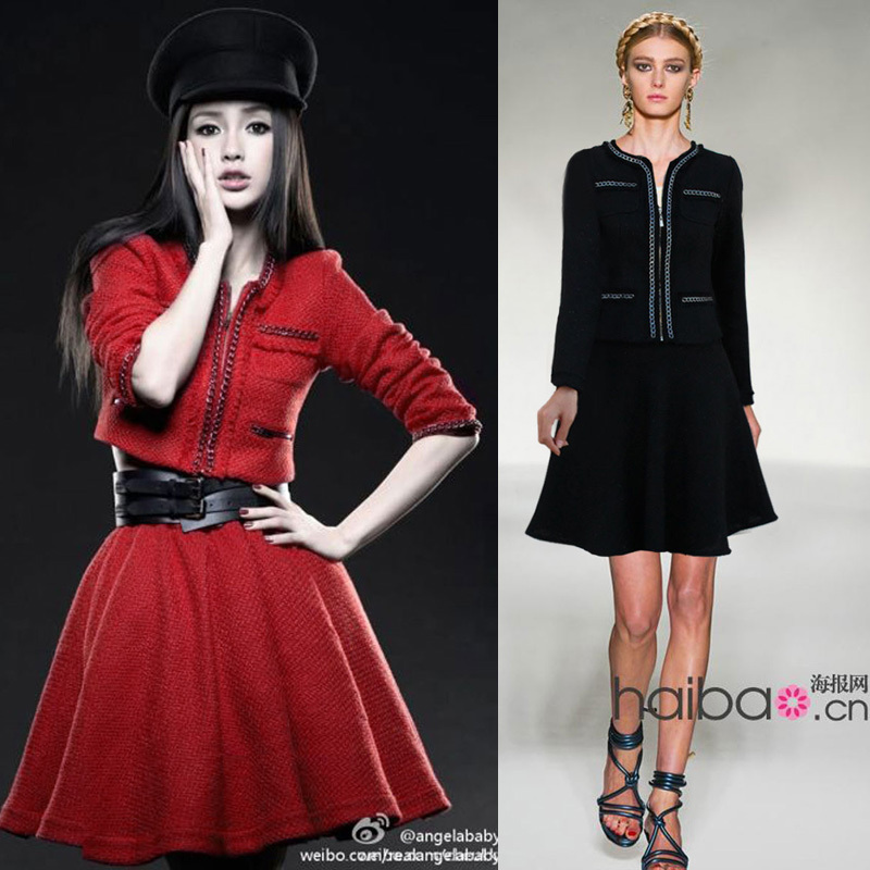 2013 women's fashion high quality thick woolen slim fashion 2 piece set coat half-skirt FREE SHIPPING