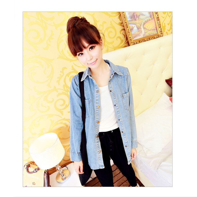 2013 women's jean jacket, casual slim washed chaqueta for lady, spring coat, hot clothes, free shipping, F016