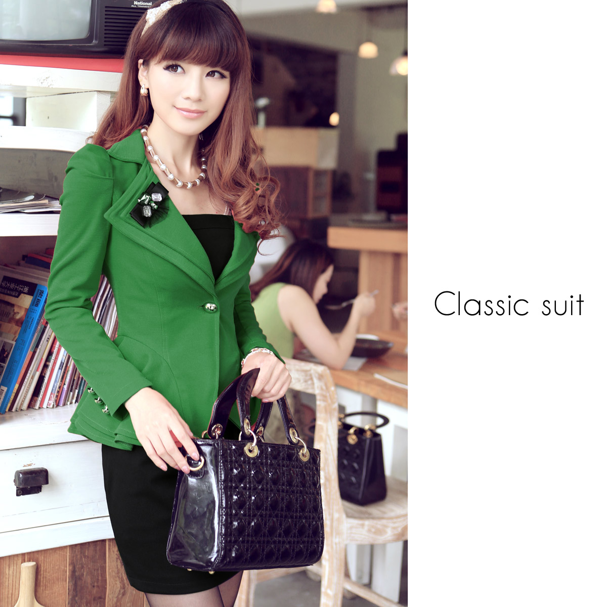 2013 women's ol elegant twinset spaghetti strap one-piece dress corsage