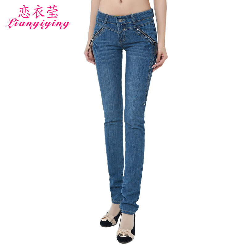 2013 women's skinny pants pencil pants women's trousers water wash jeans