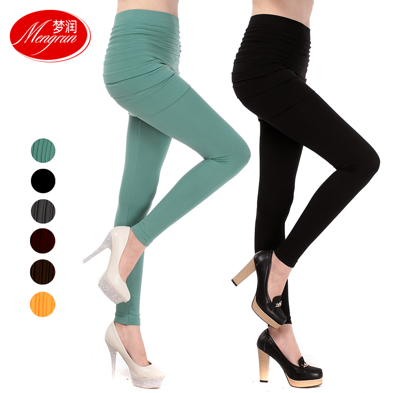 2013 women's solid color all-match skirt style rompers ankle length legging trousers legging skirt female