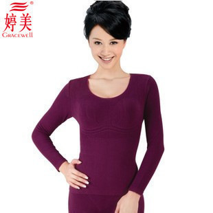 2013 Women's thermal underwear set fat burning body shaping winter magnetic thickening plus velvet Winter  Brand