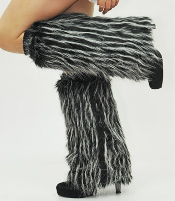 2013 Women's Winter Fashion Warm Foot Wrapping Fur Legs' Warmer Free Shipping