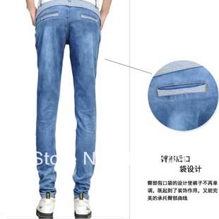 2013 women spring patchwork denim Jeans spliced skinny casual trousers pants