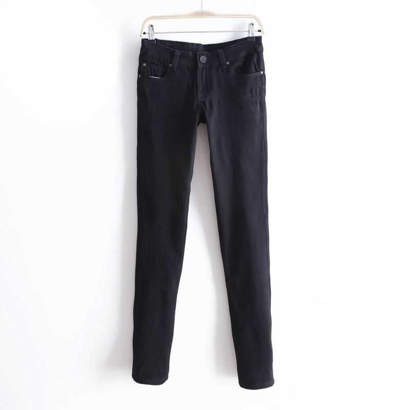 2013new autumn and winter Women classic slim all-match denim trousers straight jeans pants female wk488