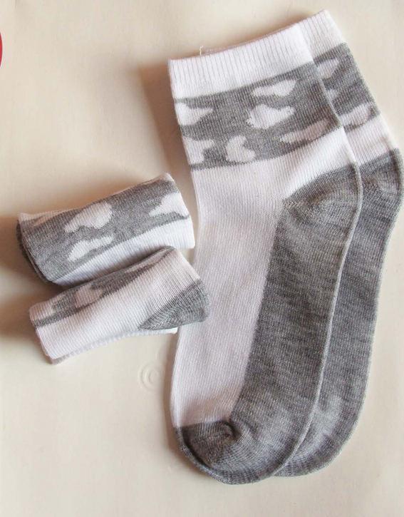 2013new style women short socks in sight sheets of cloud, cotton and poly, 10pair/lot for free shipping