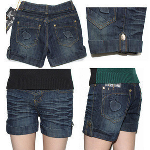 2013wholesale Female roll-up hem plus size denim shorts mm single-shorts loose plus size shorts