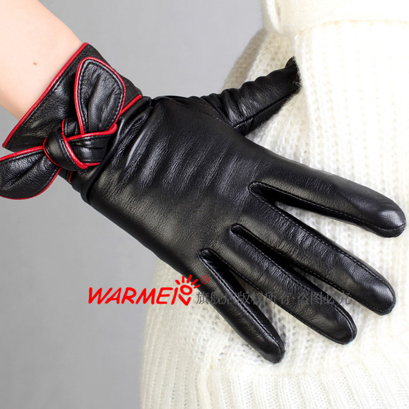 20212 Fashion suede women's genuine leather gloves