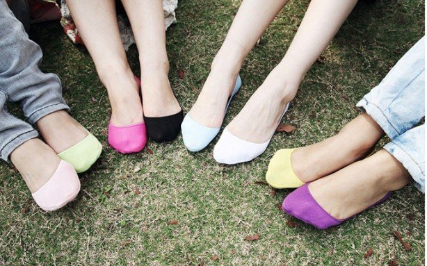 20pairs/lot short invisible cotton socks for Women  candy color Free shipping 181