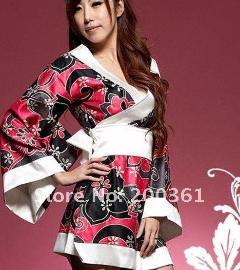 20pcs Hot sell !! Free shipping Sexy floral kimono robe bathrobe sexy Japanese kimono