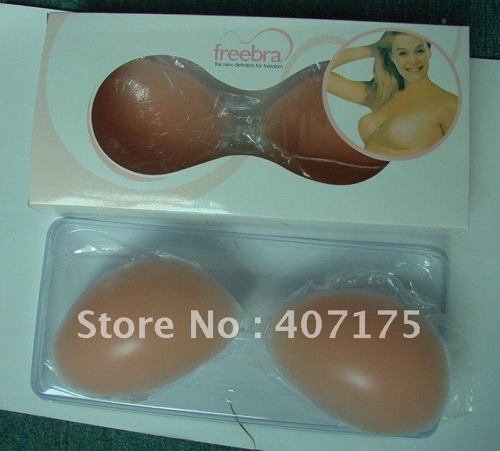 20pcs/lot 100% NEW Thicken Nude Strapless Self Adhesive Silicone A B C D Cup New Un Bra thicken