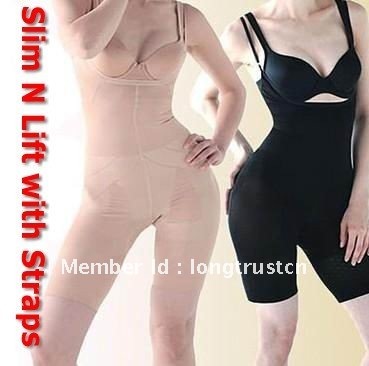 20pcs/lot EMS to AU/NZ/ID etc freeshipping Slimming N Lift Body Suit BUST UP SLIMMING SUITS Beige or Black S M L XL XXL XXXL