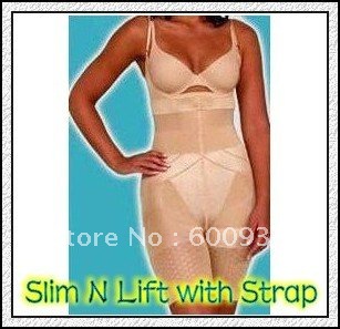 20pcs/lot Free shipping to US/CA/EU area Slim N Lift Body Shaper with Strap Good Quality 2011 style Slimming Suit