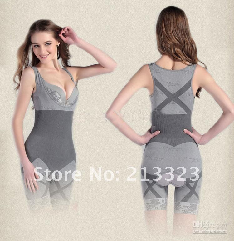 20pcs/lot Wholesale - Hot Selling,Fashion Natural Bamboo Charcoal Body Shaper Underwear Slimming Suit bodysuits Free shipping