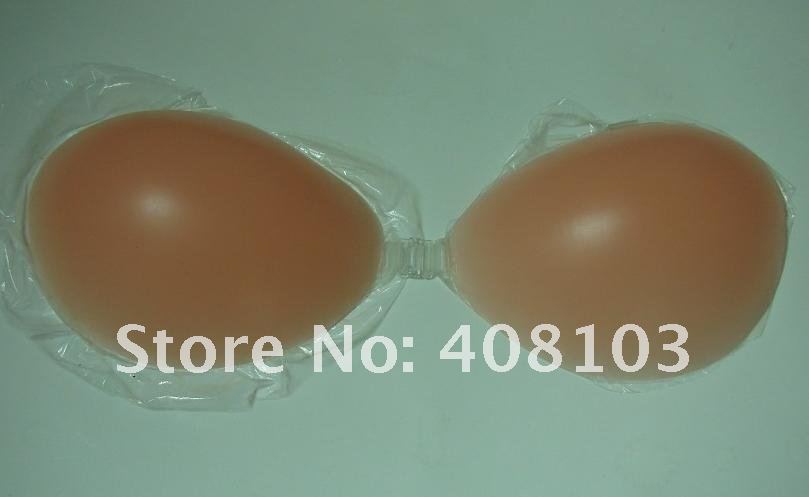 20PCS NEW Arrival Thicken SNude Strapless Self Adhesive Silicone A B C D Cup New Un Bra thicken, By DHL