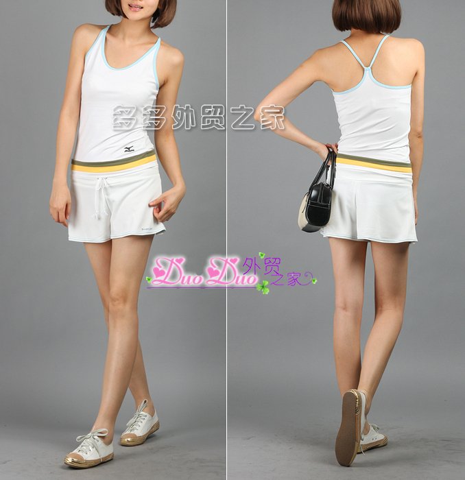 2225 fashion sports paragraph short culottes white