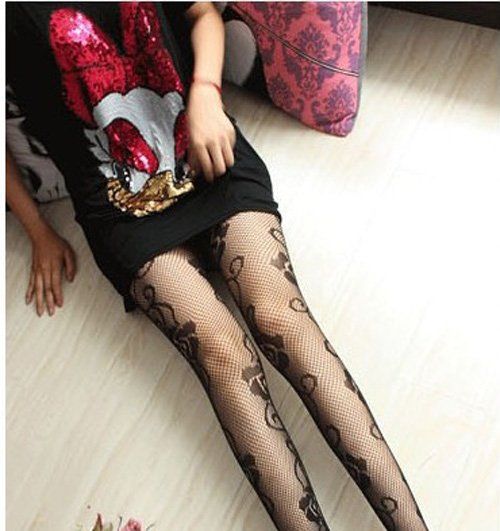 25 x Lady Sexy Fashion Side ROSE Cuttlefish Tights Thin Pantyhose Women's Lady's Socks