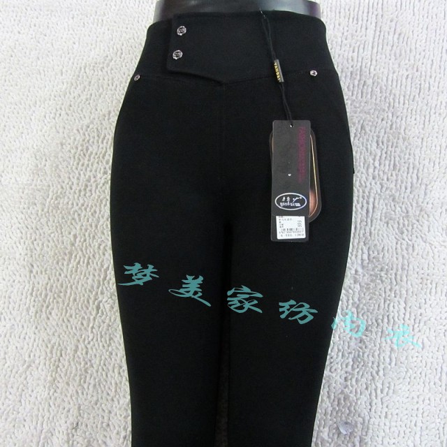 26066 double layer thickening high elastic cloth alpaca warm pants female trousers 26008 thick