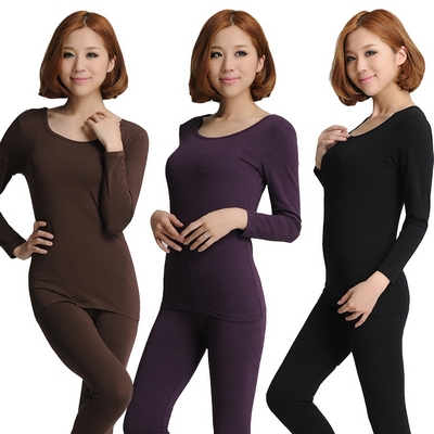 29.9 women's modal long johns long johns cotton set women's thermal underwear set o-neck