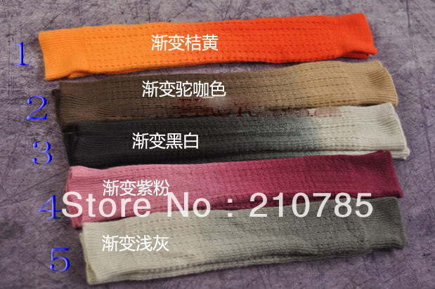 2pairs Gradient color woman fashion leg warmers arm covers boot covers free shipping