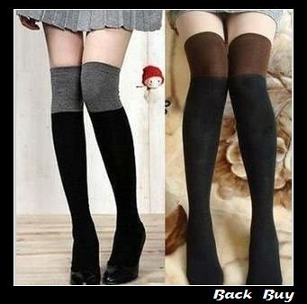 2pairs/lot FREE SHIPPING wholesale women/lady cotton material knee socks,68cm length multi color BB264