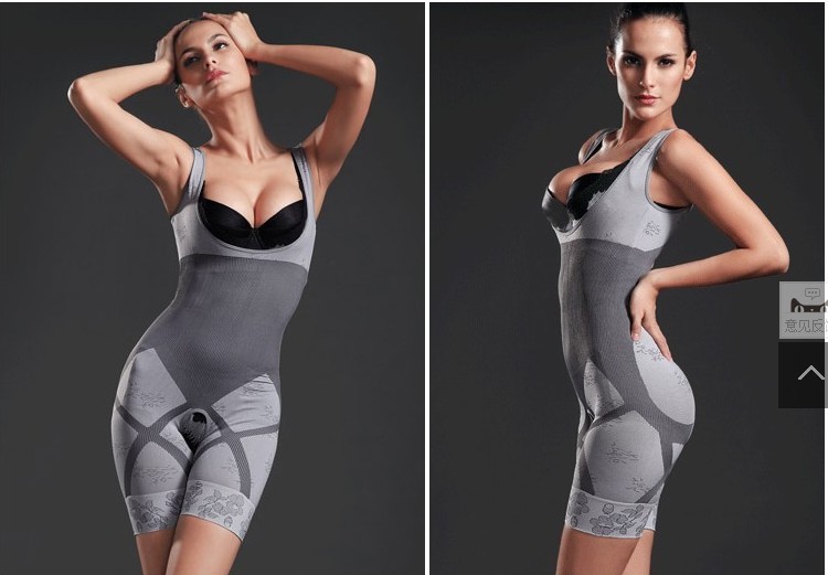 2pcs/lot Brand New Women's Natural Bamboo Charcoal Slimming Body Shaper S-XL(OPP bag)